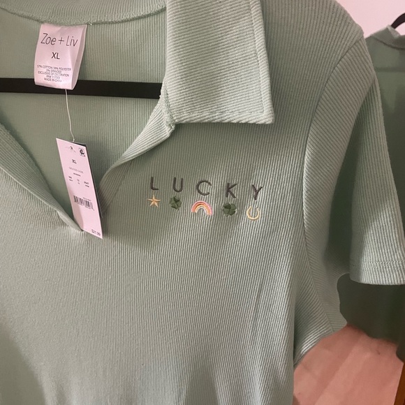 Women's St. Patrick's Day Lucky Icons
Short Sleeve Graphic Polo Dress - Picture 7 of 7